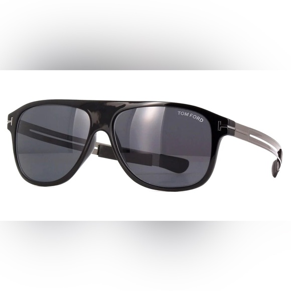 NEW FT0880/S 01A TOM FORD TODD TF880 01A UNISEX BLACK SQUARE SUNGLASSES TOM FORD